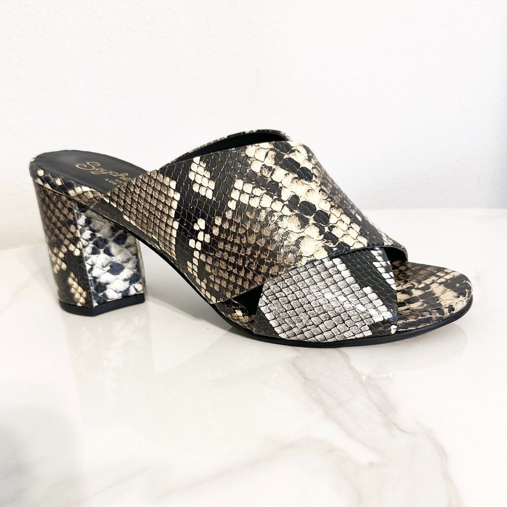 Snakeskin Slide Sandal